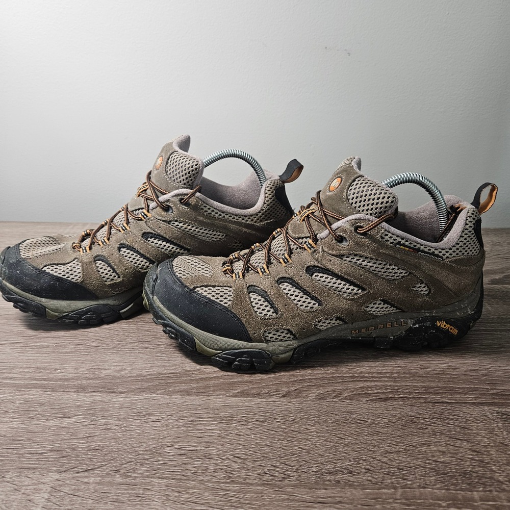 Merrell Moab Ventilator Mens Hiking Shoes Walnut Brown Suede J86595 Size 12 - Picture 4 of 10